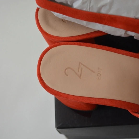 NWT NATURALIZER 27 EDIT SIZE 9.5 HEELED SANDALS  RED "DELLA POPPY" SUEDE - Picture 9 of 14